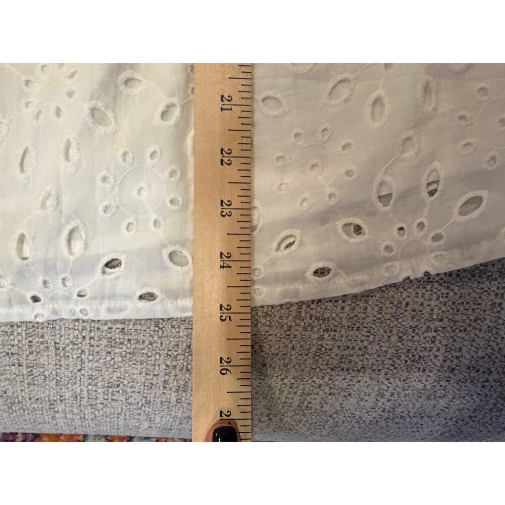NWT Pretty Garden Women's Ruffle Cap Sleeve V-Neck Eyelet Top Blouse Size M - Picture 10 of 13